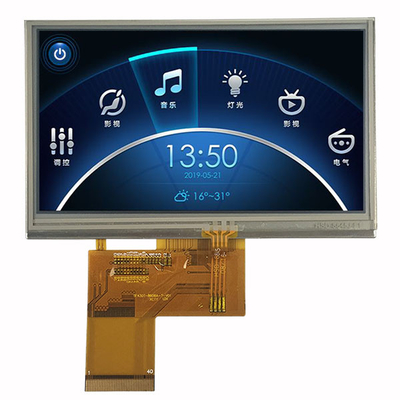 4,3-calowy wyświetlacz LCD TFT 480x272 z interfejsem RGB Rezystancyjny dotyk
