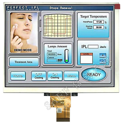 8 cali TFT LCD Display Module IPS pełny kąt widzenia 1024x768 z interfejsem LVDS