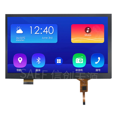 Medyczny 7-calowy ekran dotykowy, ekran dotykowy PCAP 1024X600 IPS TFT LCD RGB/mipi Interfejs W/ Kapasywny ekran dotykowy