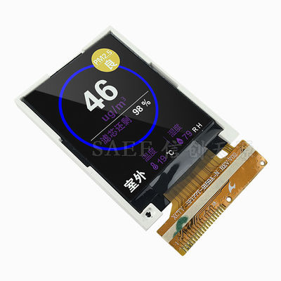 1,77-calowy wyświetlacz TFT LCD z 4-przewodowym rezystancyjnym ekranem dotykowym | Interfejs SPI 128x160 | Sterownik ILI9163C | Kompaktowy wyświetlacz wbudowany