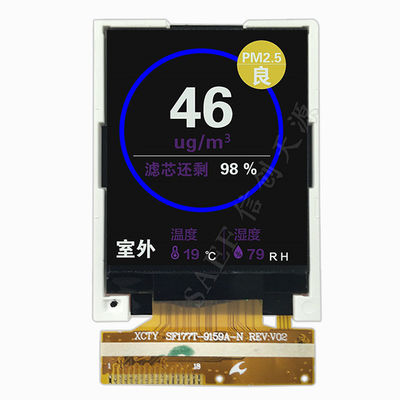 1,77-calowy wyświetlacz TFT LCD z 4-przewodowym rezystancyjnym ekranem dotykowym | Interfejs SPI 128x160 | Sterownik ILI9163C | Kompaktowy wyświetlacz wbudowany