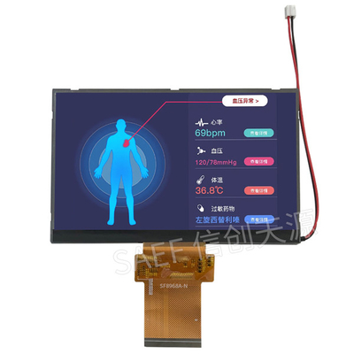FHD Krajobrazowy ekran dotykowy LCD TFT 60-pinowy interfejs LVDS o przekątnej 5,7 cala