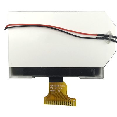 STN Żółtozielony Monochromatyczny graficzny wyświetlacz LCD 128x64 Pozytywny 3.3V SPI