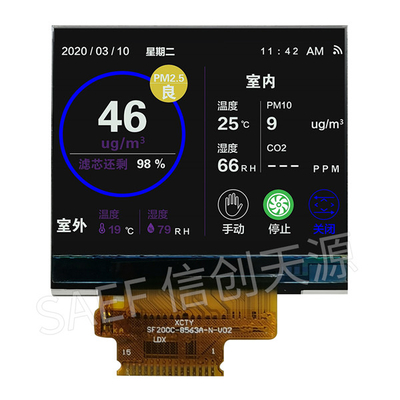 Wyświetlacz Saef QVGA TFT LCD 2 cale z interfejsem SPI sterownika ILI9342C