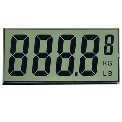 Alfanumeryczny 7-segmentowy wyświetlacz LCD, panel LCD TN do przedniego ekranu licznika wagi