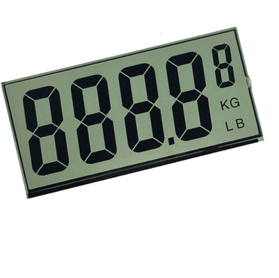 Alfanumeryczny 7-segmentowy wyświetlacz LCD, panel LCD TN do przedniego ekranu licznika wagi