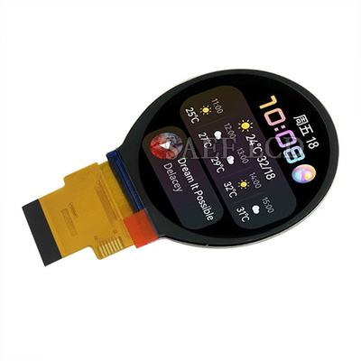 1000 Nits Wysokiej Jasności Wyświetlacz TFT, 2,1-calowy okrągły TFT LCD 480x480 kropek Matryca SPI&RGB Interfejs