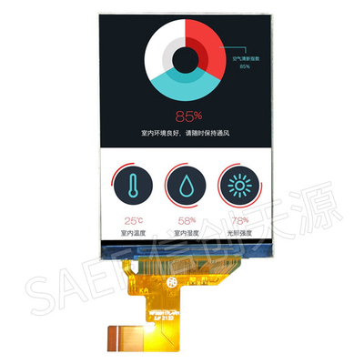 480x640 VGA TFT LCD z ekranem dotykowym 2,88 cala z 2-pasmowym interfejsem MIPI 21 pinów