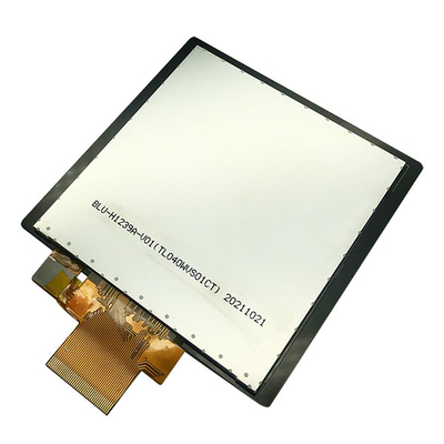kwadratowy wyświetlacz TFT 480x480 40 pinów do domowej automatyki, kwadratowy wyświetlacz LCD 4 cali z PCAP touch