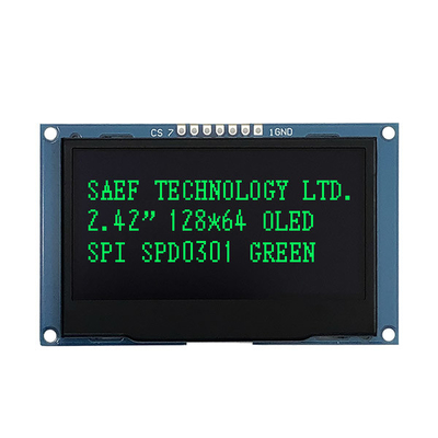Moduł wyświetlacza OLED 128x64 punktów 2,4 "2,42" Certyfikat ISO9001 ISO14000