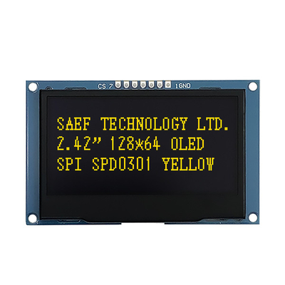 Moduł wyświetlacza OLED 128x64 punktów 2,4 "2,42" Certyfikat ISO9001 ISO14000