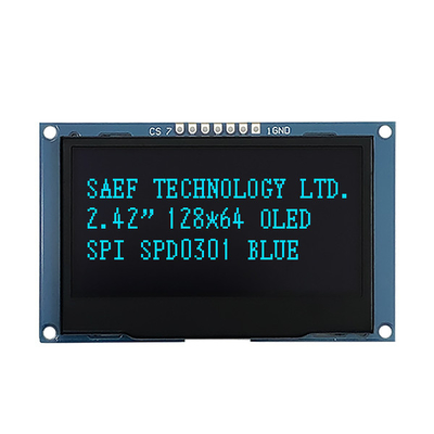 Moduł wyświetlacza OLED 128x64 punktów 2,4 "2,42" Certyfikat ISO9001 ISO14000