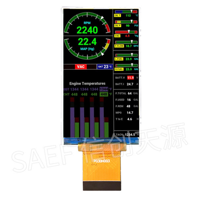 360x640 IPS 3-calowy wyświetlacz TFT LCD z pełnym kątem widzenia z interfejsem RGB