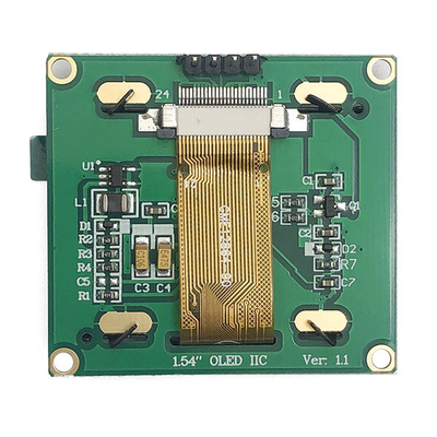 1.54 cali OLED Moduł wyświetlacza 128*64 4 pin Interfejs IIC