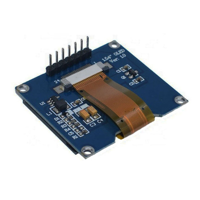 1.54 cali OLED Moduł wyświetlacza 128x64 SPI Interfejs Fonta biała / niebieska