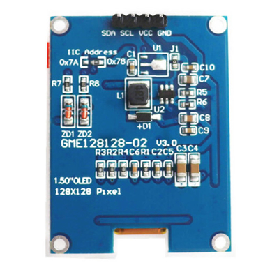 1.5 cali OLED Panel Display Module Unit 128x128 Pixels 4 Pins Interfejs I2C Z LED Display Controller