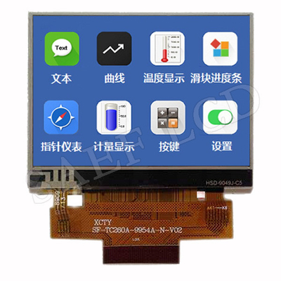 Interfejs MCU IPS TFT LCD 2,6" 480x320 w trybie poziomym z RTP