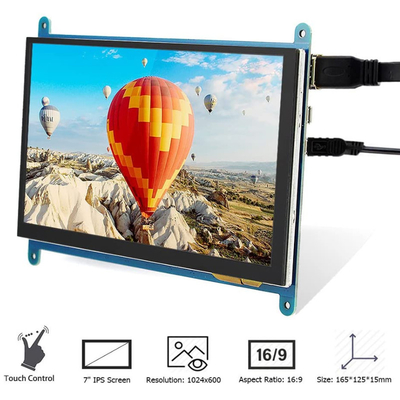 Raspberry Pi4 HDMI 7-calowy wyświetlacz TFT LCD 800x480 punktów z pojemnościowym panelem dotykowym
