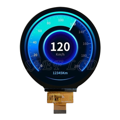 Wysoka jasność 1000 Nits 4-calowy okrągły wyświetlacz TFT LCD (720x720 kropek) z interfejsem MIPI 4-lane