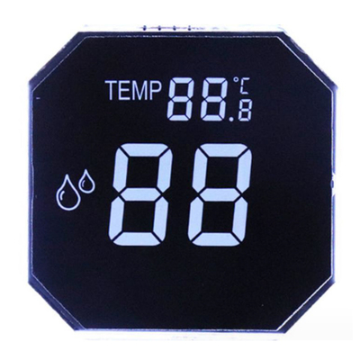 Wyświetlacz segmentowy LCD Ekran okrągły ośmiokątny kubek wody VA Siedem segmentów wyświetlacz LCD dla temperatury i wilgotności LCD