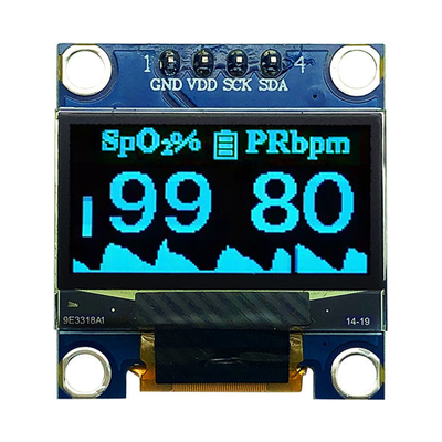 0.96 cali OLED Moduł 12864 COG PCB 4 szpilki SPI I2C dla urządzeń medycznych